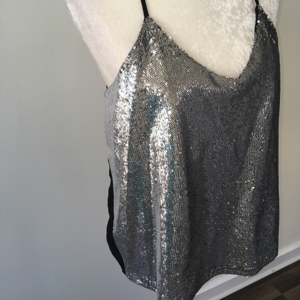 Silver Sequin Top - image 4